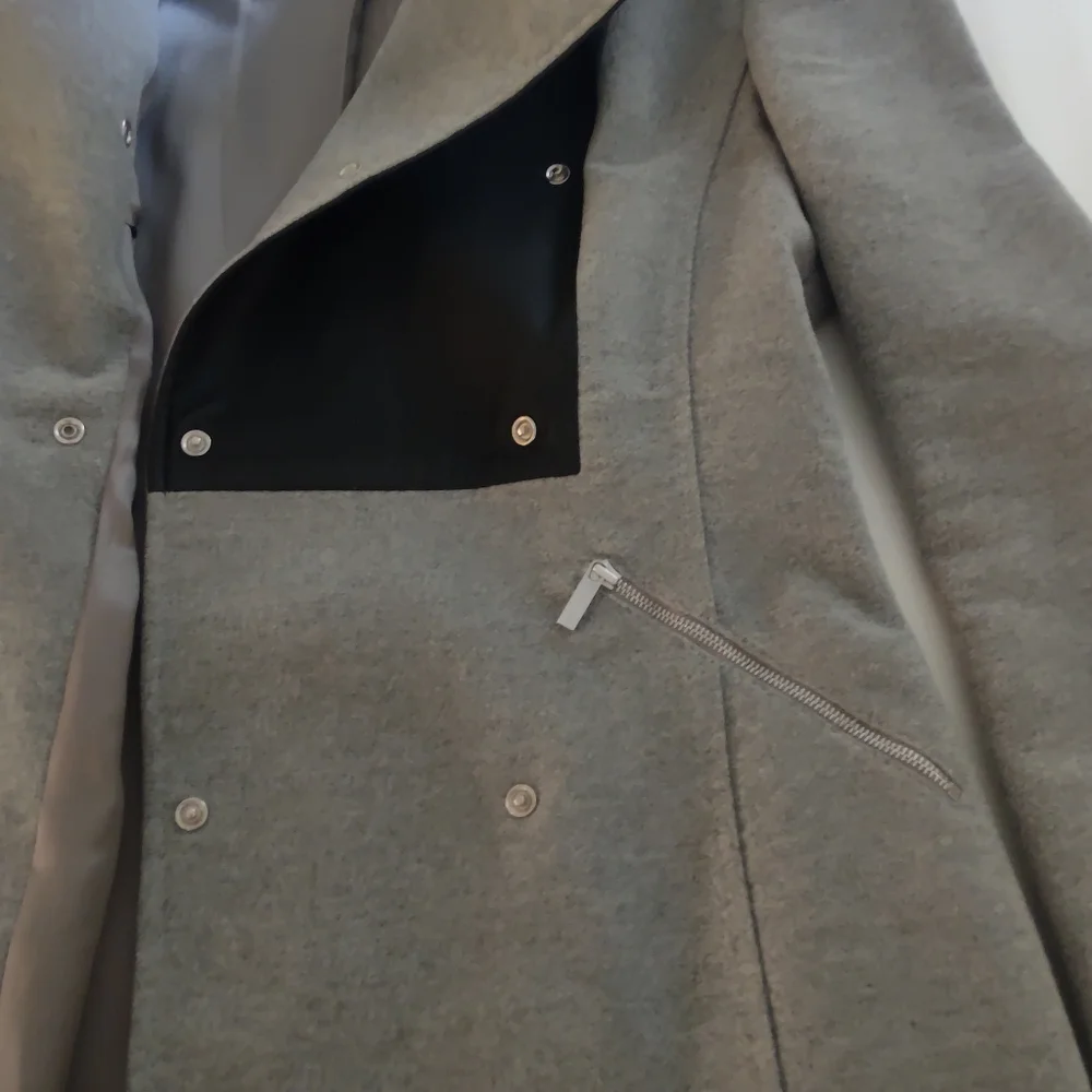 Karen Millen Gray Double Breast Peacoat Size S